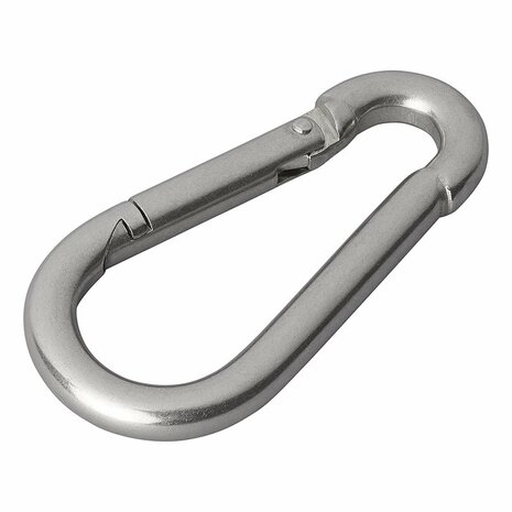 Edelstahl Karabinerhaken 8x80mm x10 Stuck