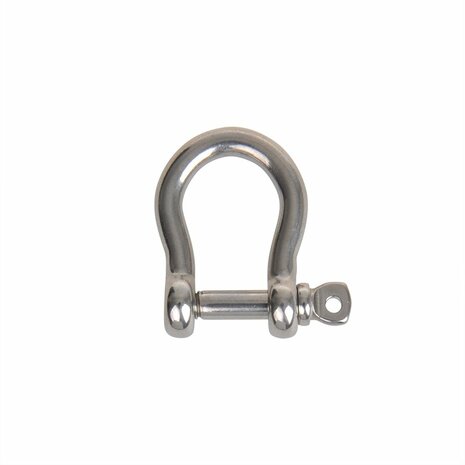 Kurzer Harfenverschluss 6mm  A4 Edelstahl AISI 316  1.500 daN