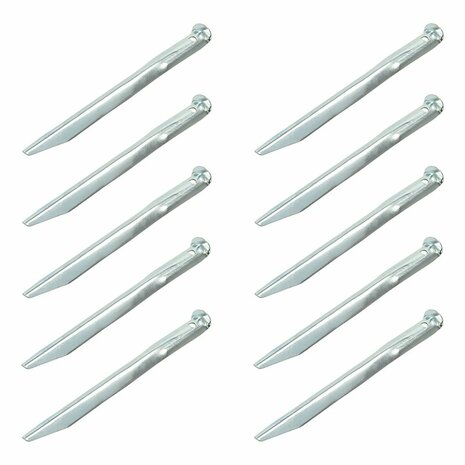 Zelthering 22cm Metall halbrund 10 Stuck im Polybeutel