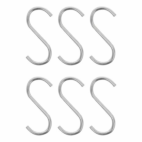 S-Haken  dia 4mm 6cm 6 Stuck