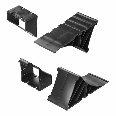 Unterlegkeil Kunststoff schwarz inkl. Halter