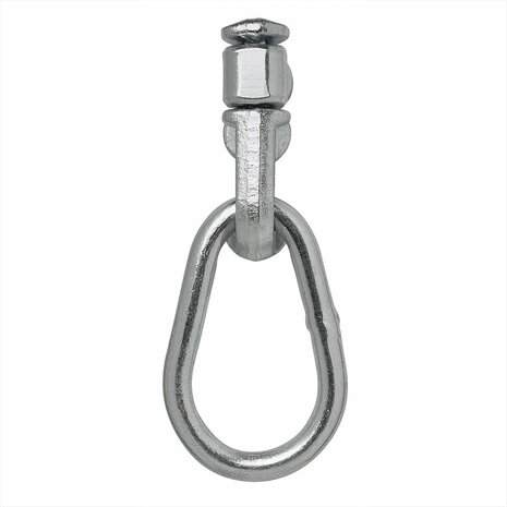 Ohrsteckerbeschlag doppelt mit Ring