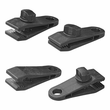 Zeltteppichklammern mit Schraube - 4er Set