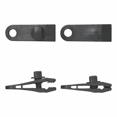 Zeltteppichklammern mit Schraube - 4er Set