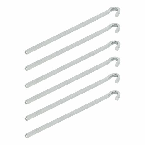 Felshering 22cm Metall Vierkant 6 Stuck im Polybeutel