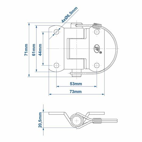 Scharnier SPP ZW-03.40