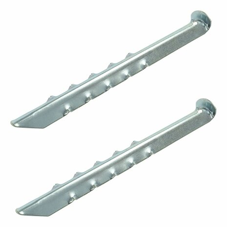 Zelthering 30cm Metall geriffelt 2 Stuck im Polybeutel