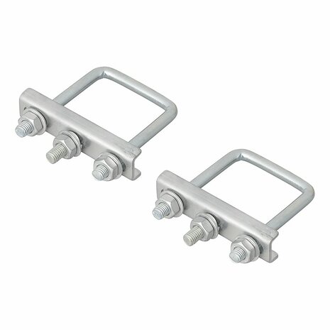 U-Bugel Vierkant 60mm fur Bugradklemme - Set a 2 Stuck