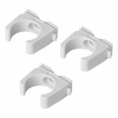 Abflussrohrschelle  dia 28 mm Set a 3 Stuck