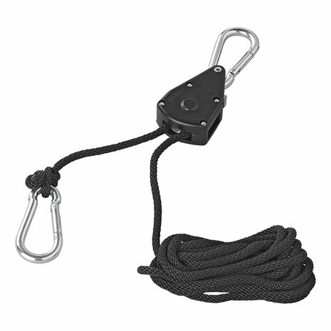 Flaschenzug mit Ratsche und Seil - 2er Set 68kg