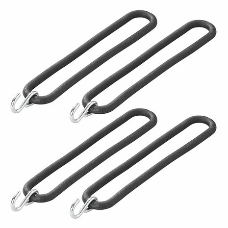 Spanngummi 200mm mit S-Haken 4 Stuck