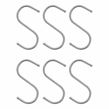 S-Haken dia 4mm 6 5x7 5cm 6 Stuck