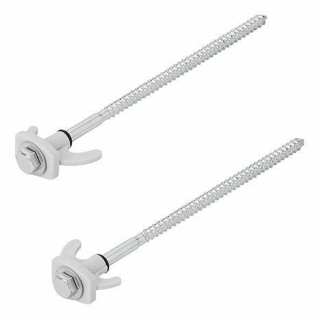Zelthering 20cm Metall schraubbar mit Kunststoffhaken 6 Stuck im Polybeutel