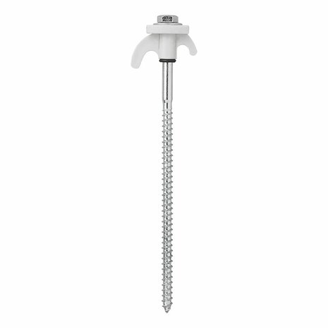 Zelthering 20cm Metall schraubbar mit Kunststoffhaken 6 Stuck im Polybeutel