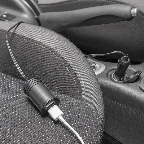 Verlangerungskabel 1M mit USB-Ladegerat 2-fach Typ A 12V 24V