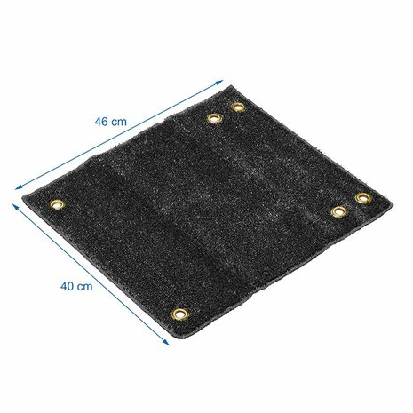 Trittmatte schwarz