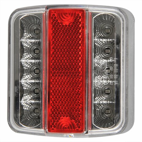 Rucklicht 4 Funktionen 98x105mm 14LED mit 5-poligem EC