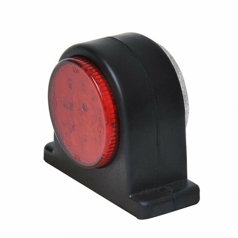 Breite Leuchte rot weiß 68x62mm 8LED