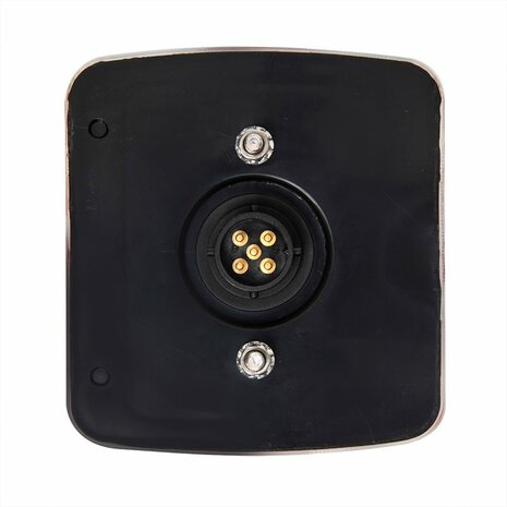 Rucklicht 4 Funktionen 98x105mm 14LED mit 5-poligem EC