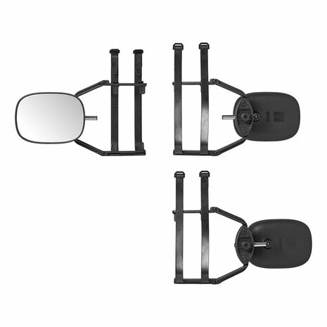 Caravanspiegel Flachglas 410 x 140 x 190 mm ausziehbar