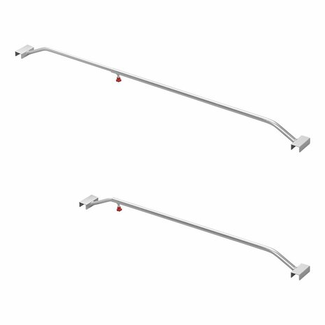 Alu-Planenbugel  ausziehbar  108-146cm  fur Anhangerplane