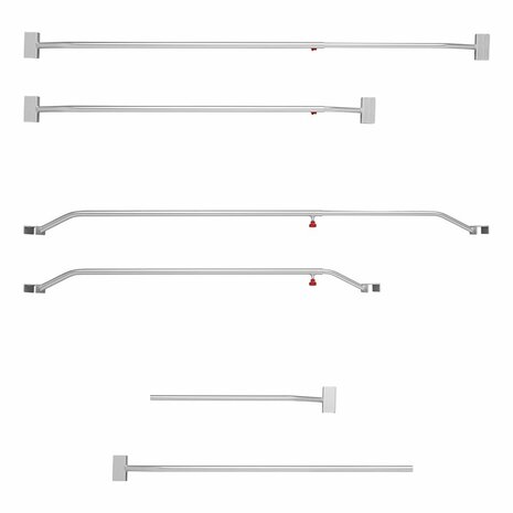 Alu-Planenbugel  ausziehbar  108-146cm  fur Anhangerplane