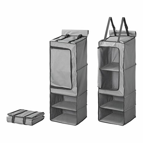 Organizer 4-Facher 34 x 34 x 96 cm mit Reißverschlussfach + 7 mm Keder