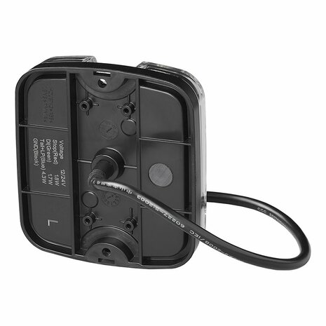 Rucklicht 4 Funktionen 105 x 95 mm LED + GLOW links