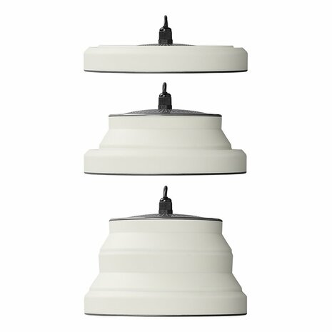 Hangelampe LED faltbar Silikon weiß dia 15cm