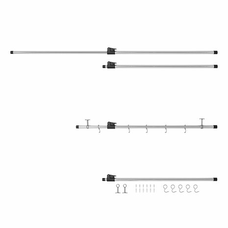 Einhangeschiene fur Wohnmobilgarage 85 - 165 cm
