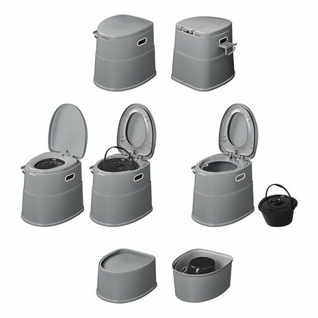 Mobile Toilette teilbar