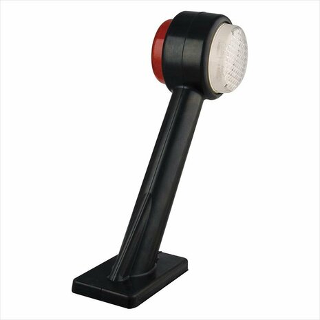 Breitenleuchte 12 24V rot weiß 166x193mm LED rechts
