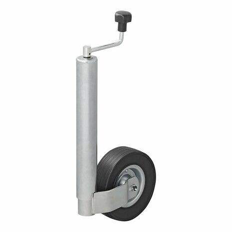 Bugrad 60mm Felge Metall mit Gummireifen 220x65mm