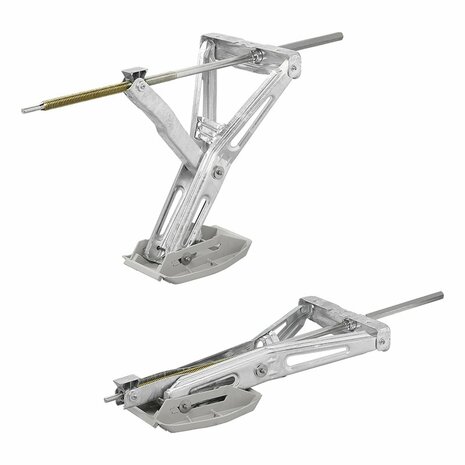 Caravan Eckstutze 1000kg 605x280mm H:470mm inkl. Stabilisierungsfuß und erweiterter Schwenkmechanismus