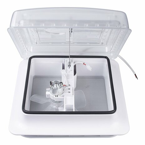 Dachluke 280 x 280 mm ohne Dauerbeluftung transparent mit Lufter
