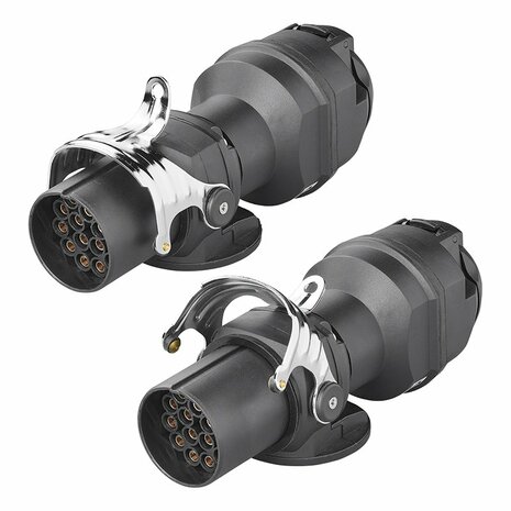 Adapterstecker von 24V 15 auf 12V 13-polig ISO12098 > ISO11446