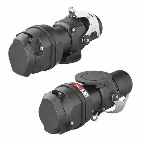 Adapterstecker von 24V 15 auf 12V 13-polig ISO12098 > ISO11446