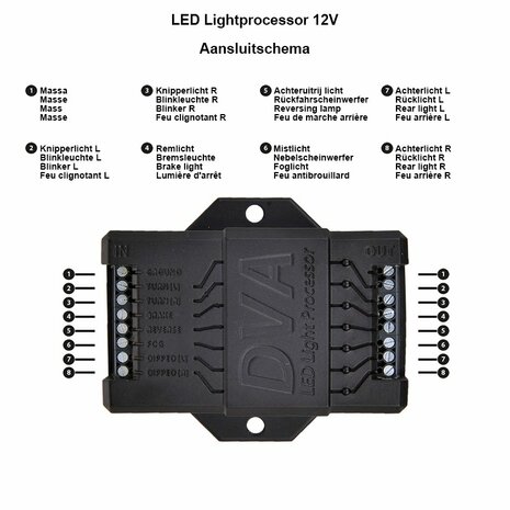 LED-Lichtprozessor 12V fur Anhanger
