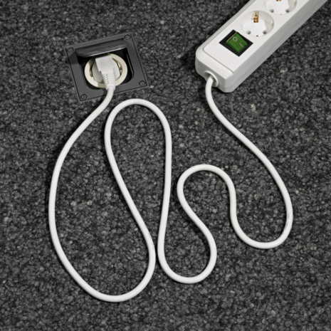Steckdosenleiste mit Schalter 6-fach weiß 1,5m H05VV-F 3G1,5