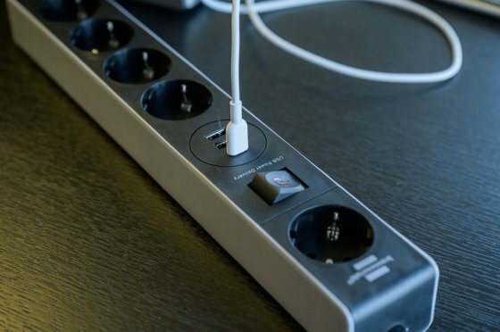 Steckdosenleiste USB C Power Delivery 5-fach grau schwarz