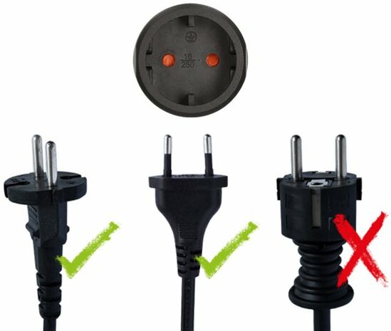Reisestecker Euro Konturenstecker USA, Japan