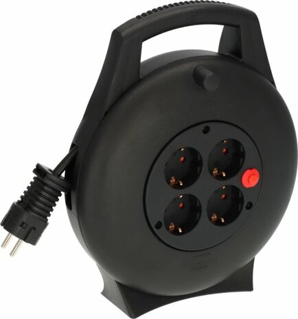 Kabelbox VL2-X 4-fach schwarz 10m H05VV-F3G1.5