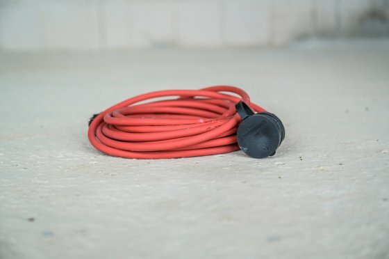Baustellen-Verlangerungskabel IP44 10m H07RN-F 3G1,5 rot