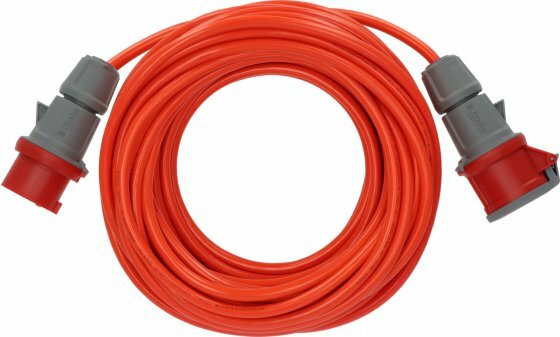 Verlangerungskabel IP44 25m signalrot AT-N07V3V3-F 5G1,5 400V 16A