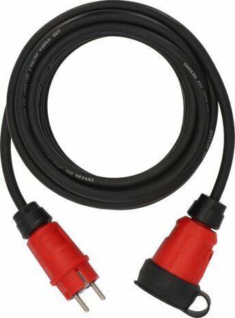 Verlangerungskabel VN 1100 IP44, 10m schwarz H07RN-F 3G1,5