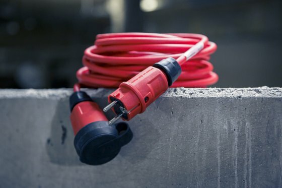 Verlangerungskabel VQ 1100 IP44, 10m rot H07BQ-F 3G1,5