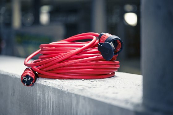 Verlangerungskabel VQ 2100 IP44, 25m rot H07BQ-F 3G1,5