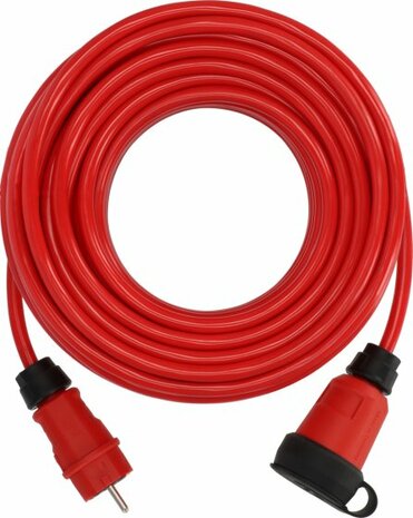 Verlangerungskabel VQ 2200 IP44, 25m rot H07BQ-F 3G2,5