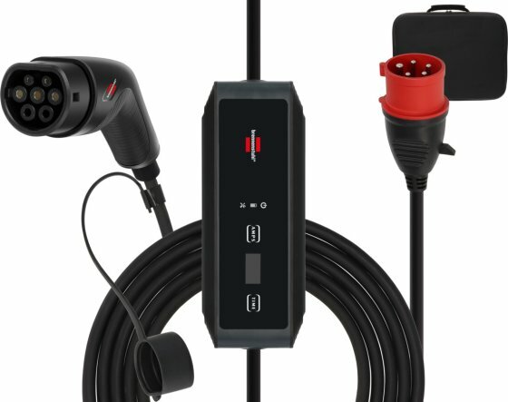 Tragbares EV Ladegerat Typ 2 CEE 11kW mit 8m Kabel