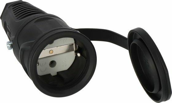 Schutzkontakt-Gummikupplung 230V 16A IP54